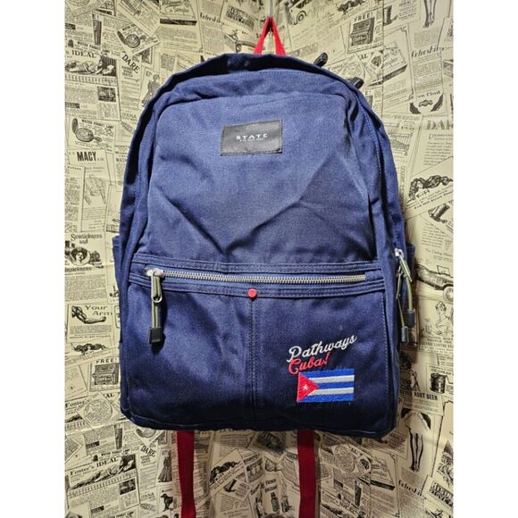 State Bags Limited Release Large Navy Blue Cuba Backpack - Picture 9 of 9